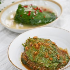 여름별미 김치 풋콩잎 된장무침 물김치, 1kg, 1개