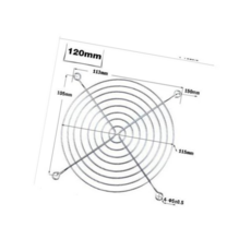 가드 쿨링팬그릴 금속 와이어 니켈 도금 CPU 120mm, 팬그릴120mm GD00343