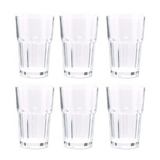 글라스 락잔 295ml 세트 카페 맥주컵 아이스 아메리카노컵, 6개