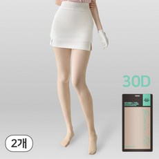 시큐어핏 살색 여성 골프 스타킹 UV 자외선 차단 몸매보정 1+1, 스킨 1+1