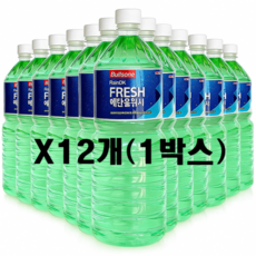 불스원 레인OK 국산 에탄올 FRESH워셔 세정액 녹색 워셔액 1.8L 1박스(12개), 1개, 1L