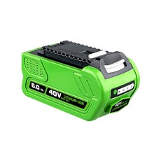 ASTO 그린웍스 40V 6.0AH 대용량 KC 인증 배터리 greenworks G-max 호환배터리, 1개