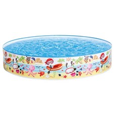 【Rising】硬膠水池 塑膠泳池 免充氣游泳池 硬膠游泳池 戲水池 游泳池 球池 遊戲池 儲水池, 藍色, 1個