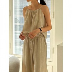 스트라이프 베스트 투피스 셋업 여성 여름 스커트 정장 캐주얼 데일리룩