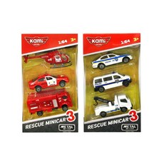 미카 레스큐 미니카 3종 경찰 소방 랜덤, 1개