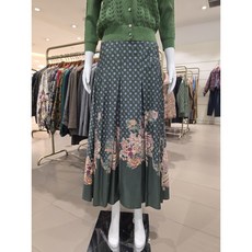 비꼴리끄 잔꽃 새틴 주름 스커트 B252WK3010_s 705248