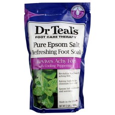 닥터 티즈 상쾌한 엡섬 솔트 족욕제 쿨링 페퍼민트 - 32 Dr. Teals and Refresh Epsom Salt Foot Soak Cooling Peppermint -, 1개