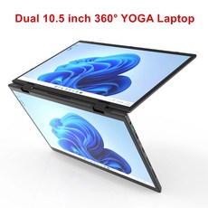 Topton L15 360 요가 노트북 인텔 N95 듀얼 10 5 인치 IPS 터치 스크린 윈도우 11 2 인 1 태블릿 PC 노트북 사무실 미니 컴퓨터, Only Laptop_8GB DDR4 128GB SSD