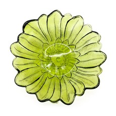 Antique 인디아나 글라스 릴리 퐁스 그린 Lily Pons Green 라운드 보울 빈티지글라스 유리볼, 1개