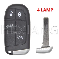 HE SIP22 블레이드 교체 자동차 원격 키 쉘케이스 지프 컴퍼스 피아트 500 용 단추, 01 For Fiat, 05 4 LAMP BT