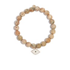 시드니에반 14K 옐로 골드 오팔 다이아몬드 브레이슬릿