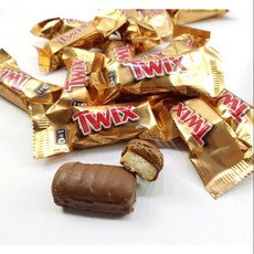 Twix 特趣迷你巧克力 焦糖巧克力餅乾, 1個, 7C-特趣 800公克