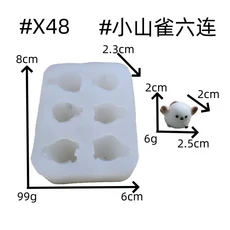 슈퍼 미니 눈사람 모양 실리콘 몰드 수제 아로마테라피 석고 비누 레진 홈 데코 스퀴시 장난감, 03 as picture
