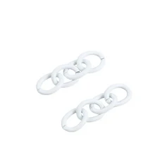 20pcs 버클 키링을위한 금속 철 링크 체인 다채로운 키 걸쇠 액세서리 쥬얼리 만들기, 07 8