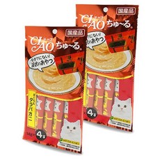 챠오츄르 고양이 짜먹는 간식, 혼합맛(참치/게맛살), 56g, 2개