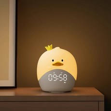 귀여운 스마트 알람 러블리 전자 야간 조명 시계 무드등, C12프린스덕+듀얼설정모드 휴대_13.8센치