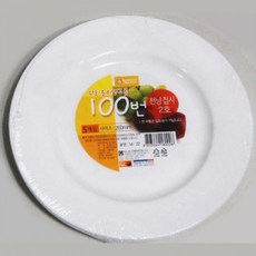 다회용기 접시 2호-5개입 1회용그릇 분식접시 일회용, 1개, 1매입