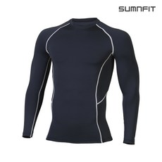 썸앤핏 남성용 스포츠 기능성 블락 긴팔 컴프레션 MTL1003
