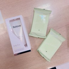 Relove 私密清潔凝露與濕紙巾組, 1個, 胺基酸私密洗+無涼濕紙巾2包