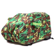 사륜 바이크 보호 덮개 방수 커버 방진 ATV 사발이, 1개, L 밀리터리