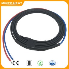 Minco Heat 저전압 파이프 동결 방지 보호 자체 조절 히팅 케이블 40cm 콜드 와이어 연결 DC12V 1 ~ 5 m, 07 2m, 1개
