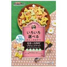 DoggyMan 犬用 低脂肪野菜迷你餅乾 約30%脂肪カット, 80g, 3個, 犬用低脂肪野菜迷你餅乾