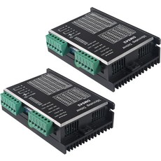 2팩 CNC 디지털 마이크로스텝 드라이버 DM542 2상 스테퍼 모터 20-50V DC Max 4.2A네마 17 네마 23 및 34 시리즈 모터용 M542 M542H 교체