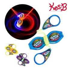 원터치 LED 스피닝토이x2개 야광 스피너 야광피젯토이