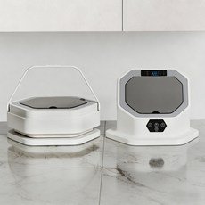 SUUNI 접기 세탁기 속옷 팬티 양말 아기 옷 미니 세탁기, 회색, 1