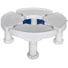 에어컨 스탠드 받침대 범용 지지대 팔레트 다용도 브래킷 바퀴 원통, 그레이 블루 사각형 패드 24-27cm, 1개