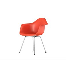 허먼밀러 브랜드관 허먼밀러 공식딜러 Eames Plastic Armchair 4-Leg (Red 오렌지/Chrome) 매장정품 157006, 허먼밀러 브랜드관 허먼밀러 공식딜러 Eames Plas