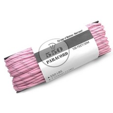 550傘繩 7芯 軍規拉力4mm反光繩 登山安全繩, Pink, 1個
