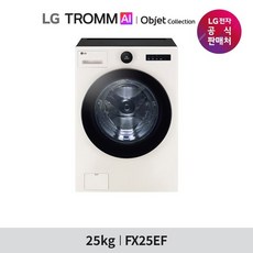 LG전자 트롬 오브제컬렉션 세탁기 FX25ESR 25Kg/색상:네이처 베이지