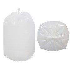 배접 쓰레기봉투 흰색 분리수거 재활용, 100개, 80L