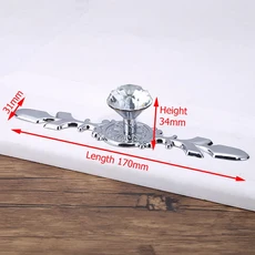 럭셔리 다이아몬드 크리스탈 가구 풀러를 상자 당겨 서랍 캐비닛 손잡이 옷장 신발, Length 170mm
