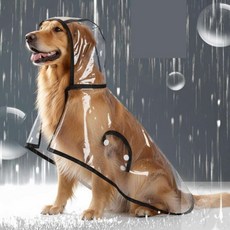 너블룸 애견 레인코트 중대형 애견레인코트, L