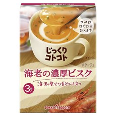 pokka sapporo 濃厚蝦味濃湯 3包入, 51.9g, 1盒