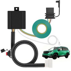 Nilight 4핀 트레일러 배선 하네스 키트 56370 차량 표준 4방향 커넥터 맞춤형 2017 2018 2019 2020 2021 2022 2023 2024 2025 혼다, Honda Pilot 2016-2022/Honda 20