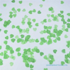 DIY 프로세스 하트 모양 종이 환경 보호 꽃 꽃잎 웨딩 파티 장식 흩어진 색종이 1500 개/팩, Heart Paper Confetti, HC15 Green