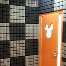 부착용 실내 벽 방음재 흡음재 원룸 방음벽 방음판, 블랙