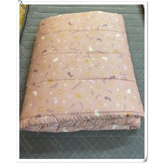 Never Turn 鋪棉兩用被套 可愛卡通兔兔圖案 純棉材質 雙人標準6*7尺 粉色 台灣製造印染