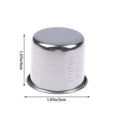 계량컵 스테인리스 스틸 약품 측정 컵 체중계 40ml 소형 약 액체 도구 액세서리, 1, 1개