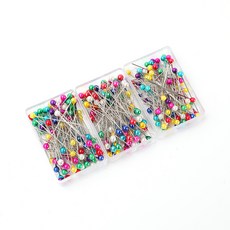 제이팩 구슬형 시침핀 80pcs, 2개, 혼합색상