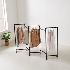 국내생산 마음대로 접이식 틈새 스탠드 튼튼한 행거, 블랙 5단