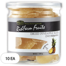 리치팜너트 건파인애플 슬라이스, 250g, 10개