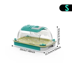 휴대용 곤충 사육 상자 누에 애벌레 달팽이에 적합한 상자를 외부에 운반, 01 S