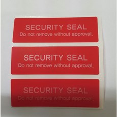 드림아이티 보안라벨 비잔류적색 60x20mm 1sheet=20매 봉인라벨 보안스티커 봉인스티커, 5개