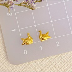 儒家寶寶金飾 純金9999 1g金豆 金瓜子 餃子 龜甲 冰棒 玫瑰花 月餅 紙鶴 甜甜圈, 1個, 紙鶴1g一顆