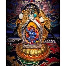 極珍貴舍利總集甘露寶印製不動明王嘎屋 精工彩繪 淨業滅罪, 1個