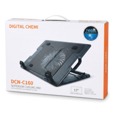 노트북 각도 조절 쿨링 거치대 접이식 저소음 쿨러, 1개, DCN-C160
